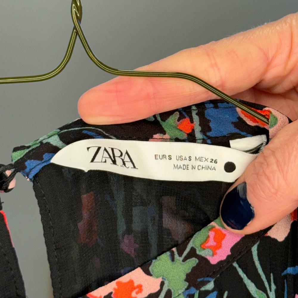Zara Multicolor Patterned Dress - Picture 4 of 7